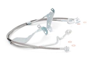 Ford F-350 Super Duty Brake Lines - Front - Rough Country - 4-6 Inch Lift - Stainless - '08-'16 Ford F-350 Super Duty Brake Lines - Front - Rough Country - 4-6 Inch Lift - Stainless - '08-'16